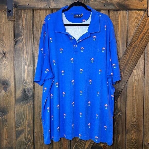 Polo Ralph Lauren Men's Interlock Polo Flamingo Shirt - Picture 1 of 4